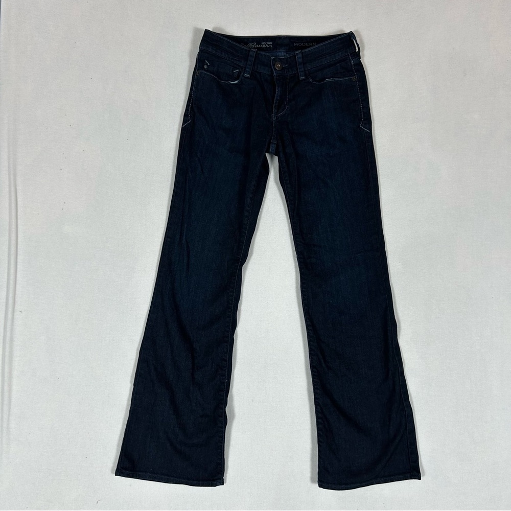 Eddie Bauer Modern Bootcut Jeans Women’s 2R 2 Regular Mid Rise Dark Wash Blue